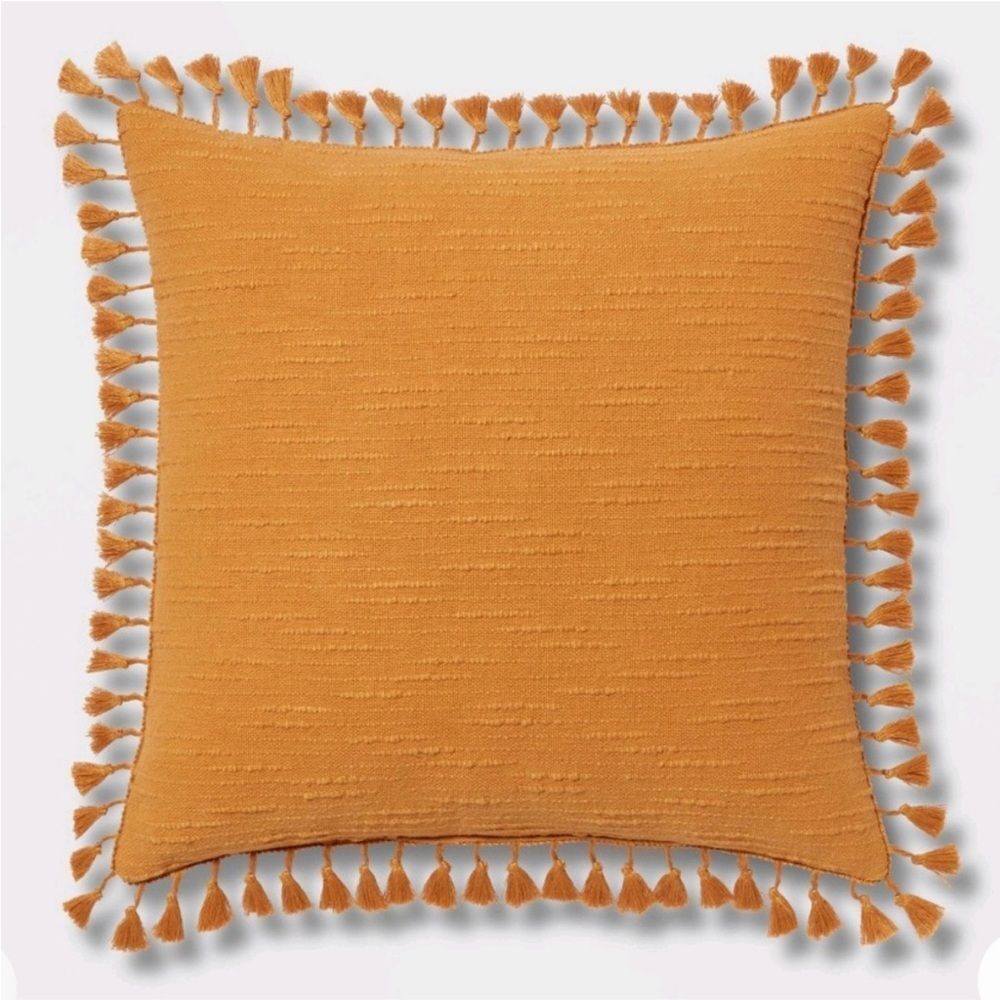 Threshold Gold Tassel Throw Pillow